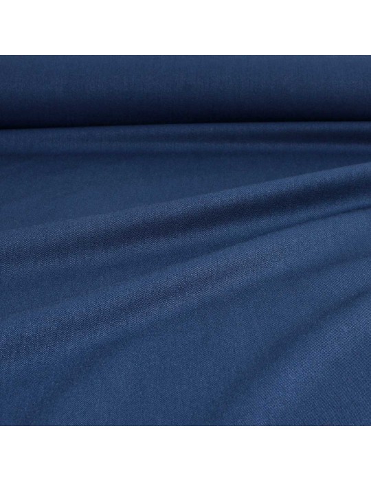 Tissu touché laine bleu