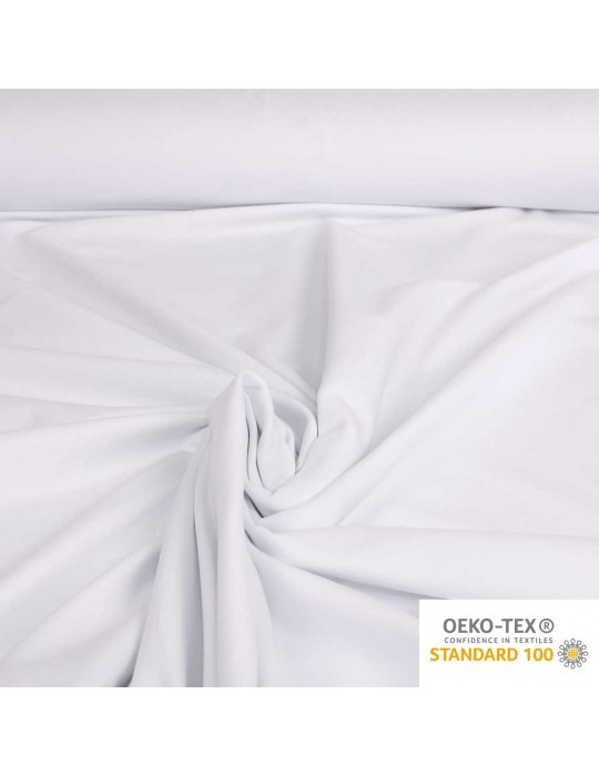 Tissu jersey uni oeko-tex blanc