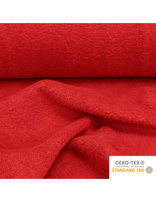 Coupon éponge oeko-tex 40 x 147 cm rouge