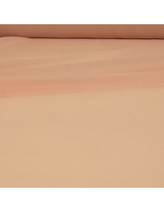 Tissu crêpe rose poudre polyester 150 cm