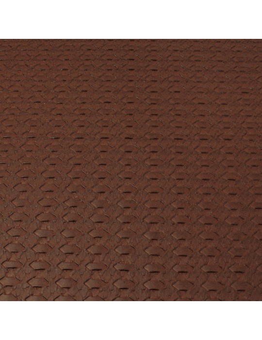 Coupon skaï structuré 50 x 70 cm marron