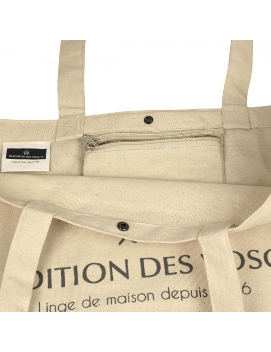 Tote Bag Tradition des Vosges 45 x 40 cm  blanc