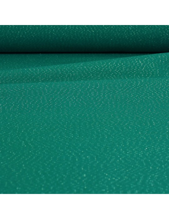 Toile turquoise argent brillant 160 cm vert