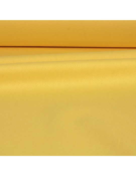 Tissu sergé coton uni 155 cm jaune