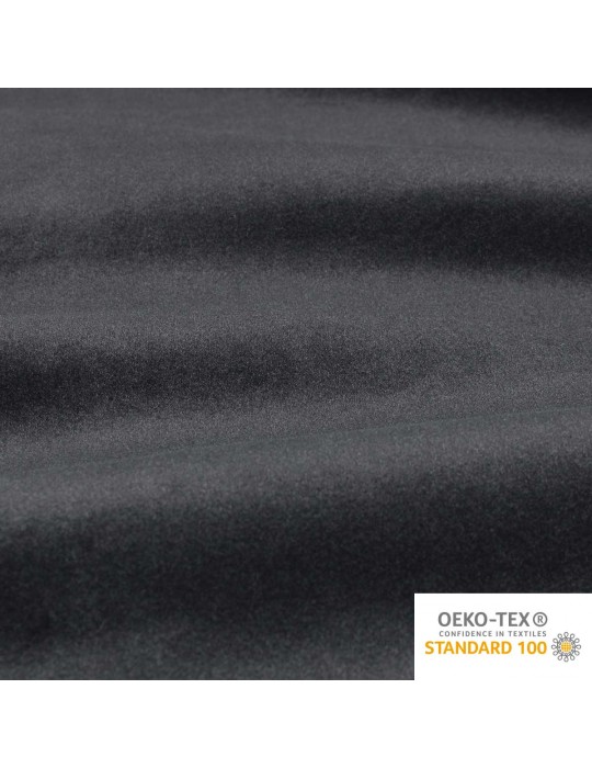 Tissu velours thermique et occultant oeko-tex noir