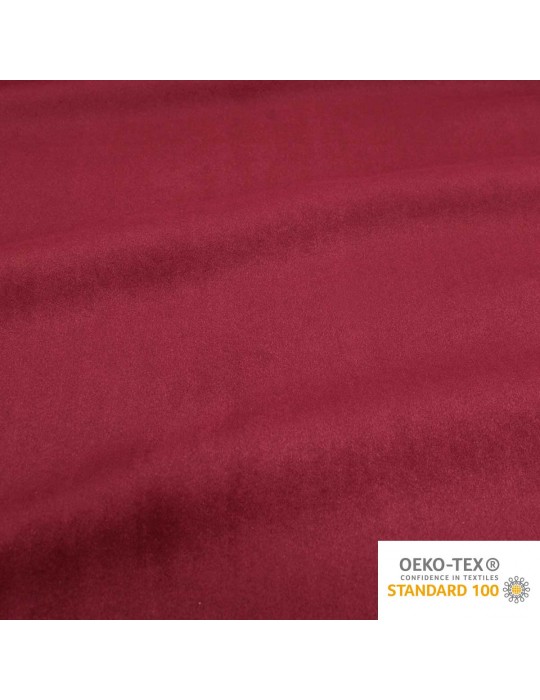 Tissu velours thermique et occultant oeko-tex  rouge