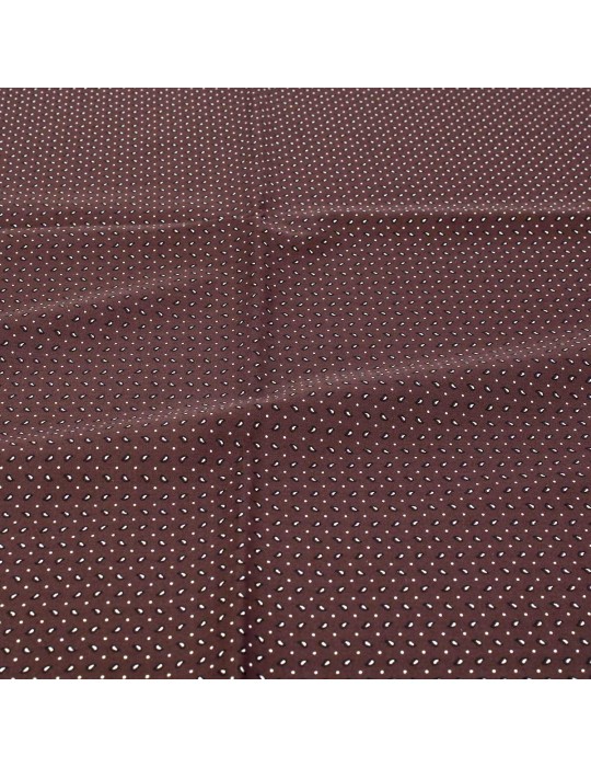 Coupon habillement coton/viscose 200 x 140 cm  marron