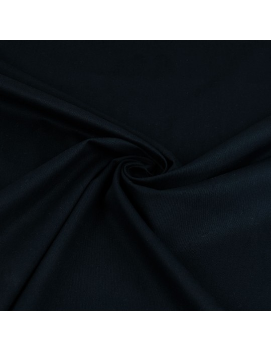 Tissu habillement coton/élasthanne uni bleu