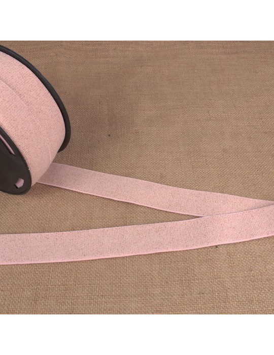 Elastique boxer métallisé rose/or 32 mm