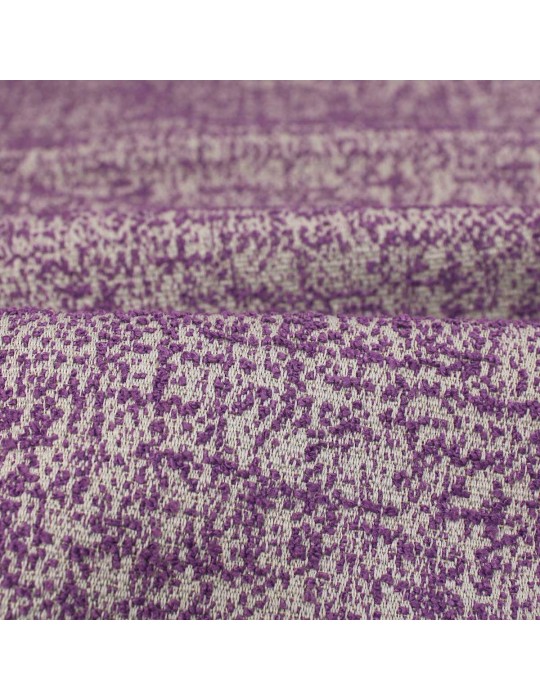 Tissu jacquard violet/gris