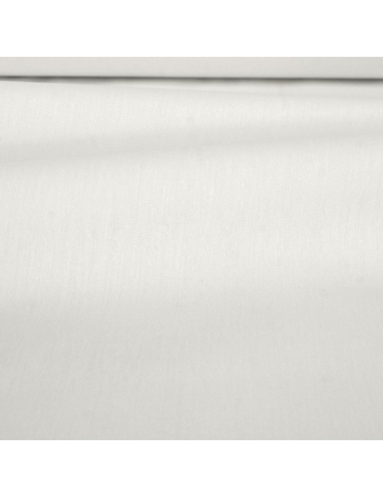 Toile coton/polyester unie blanc 135 cm