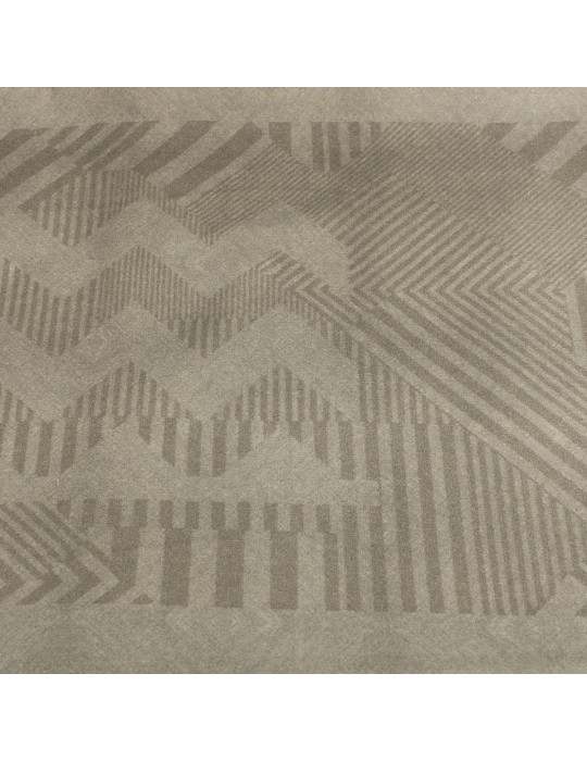 Coupon habillement imprimé géométrique sable 200 x 140 cm beige