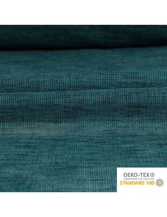 Tissu voilage étamine uni 100 % polyester 300 cm bleu
