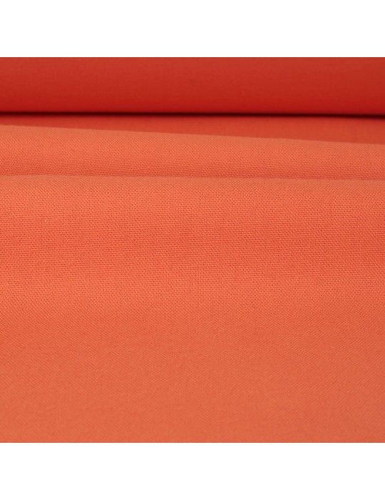 Tissu demi natté coton grande largeur orange