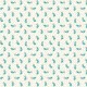 Coupon 3m Tissu Salomé Imprimé Turquoise