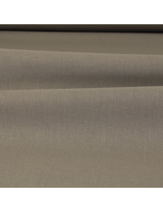 Tissu ameublement uni 100 % coton 300 cm gris