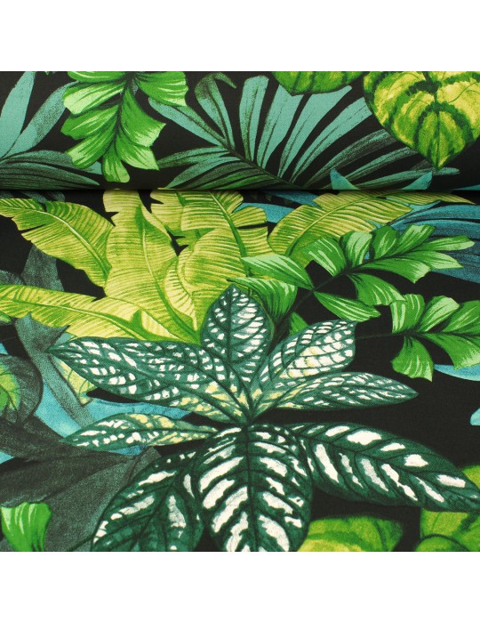 Toile imprimée plantes tropicales vertes