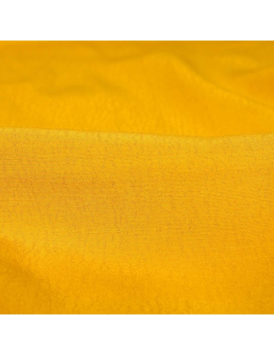 Tissu viscose uni safran jaune