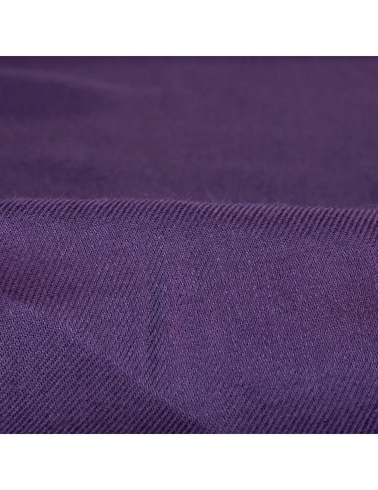 Tissu uni serge de viscose violet