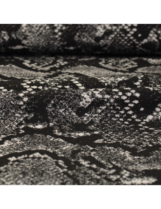 Tissu bengaline peau de serpent noir