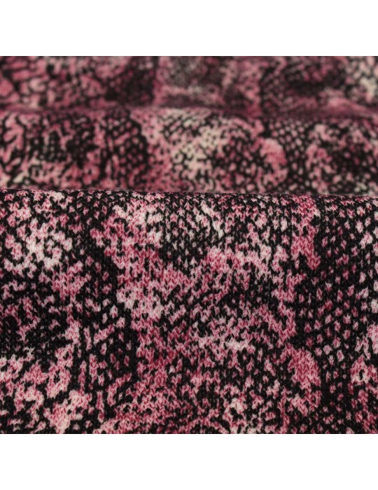 Tissu jersey python violet