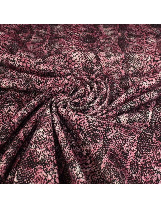 Tissu jersey python violet