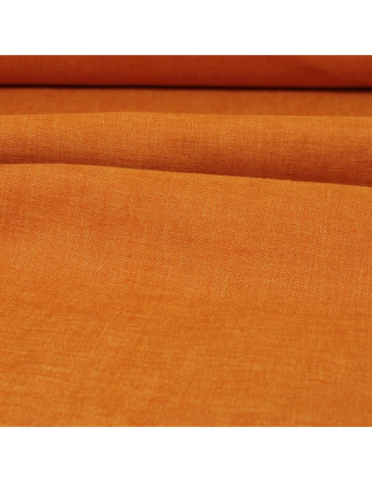 Toile unie polyester/lin 310 cm orange