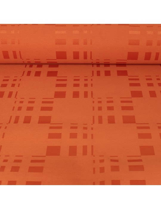 Tissu nappe 100 % polyester anti-taches 180 cm orange