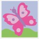Kit Broderie Enfant Le Papillon 15x15cm 