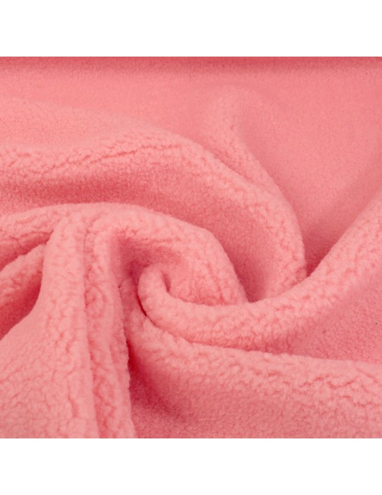Tissu fourrure synthétique rose