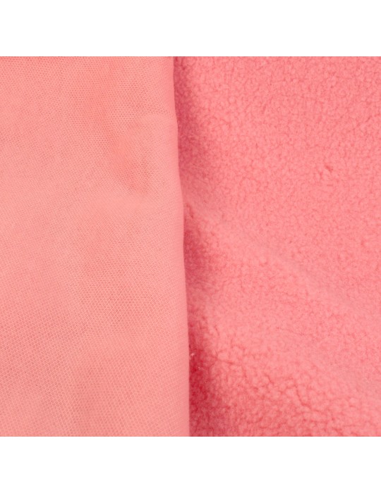 Tissu fourrure synthétique rose