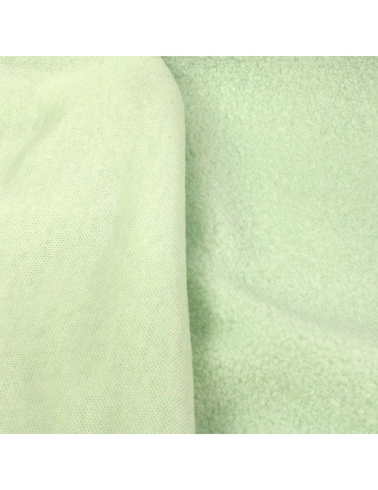 Tissu fourrure synthétique vert