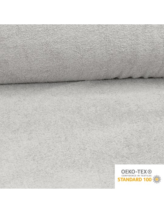 Tissu éponge OEKO-TEX gris