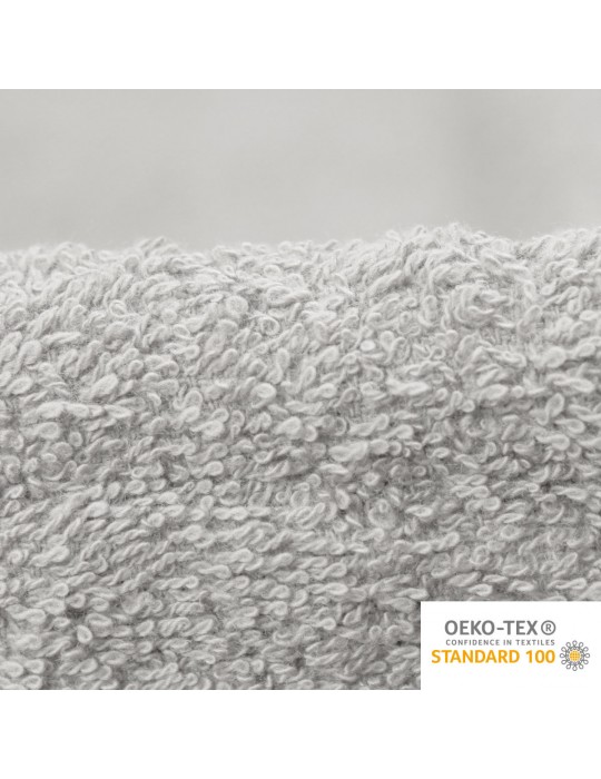 Tissu éponge OEKO-TEX gris