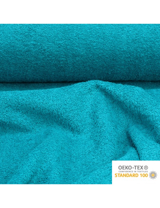 Tissu éponge OEKO-TEX bleu