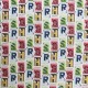 Coupon 3m Tissu Popeline Harry Potter Imprimé Multicolore