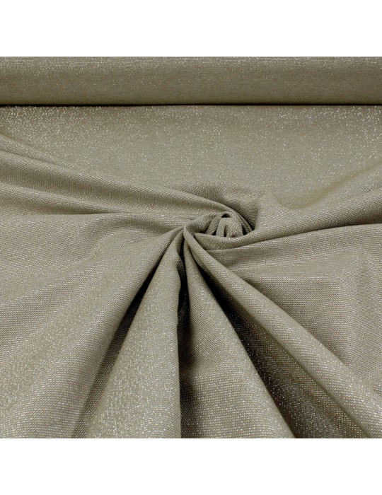 Tissu coton/polyester lurex argenté