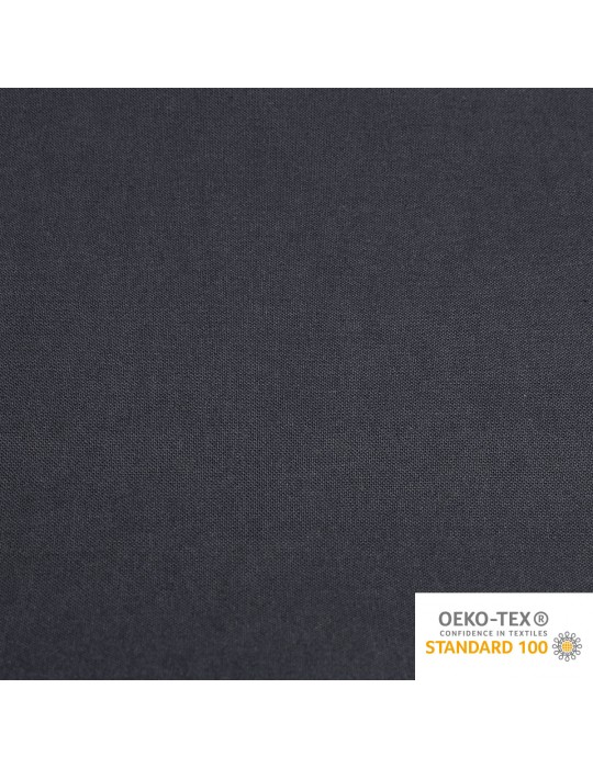 Coupon coton uni 50 x 50 cm gris