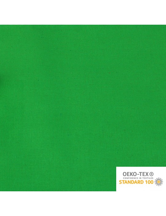 Coupon coton uni 50 x 50 cm vert