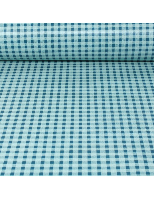 Toile cirée imprimée PVC 140 cm bleu