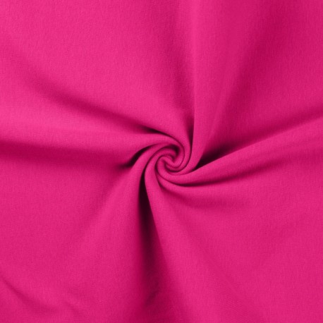 Coupon 3m Tissu Bord Cote Uni Fuchsia 