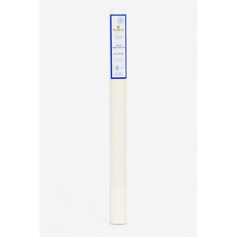 Toile Aida DMC 5.5pts/cm Blanc 51x61cm 