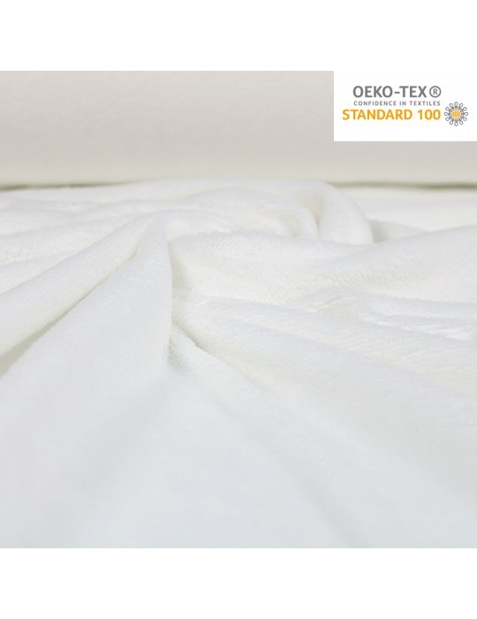 Tissu éponge bambou Oeko-Tex 250g/m² blanc