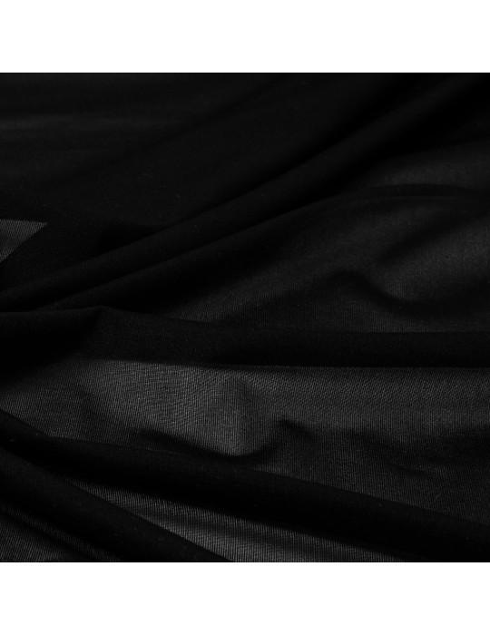 Tissu habillement transparent noir