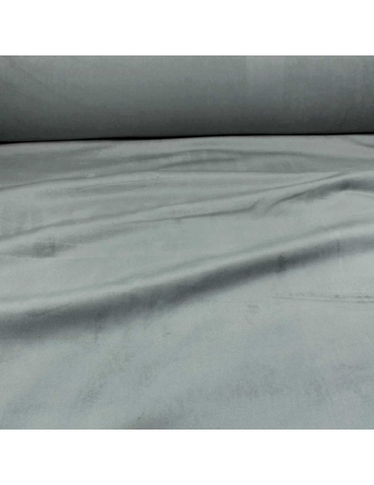 Tissu velours polaire uni occultant/phonique gris