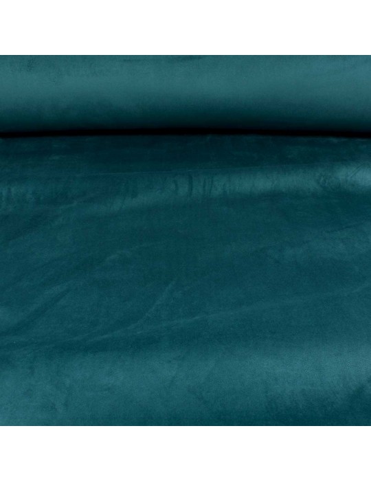 Tissu velours polaire uni occultant/phonique bleu