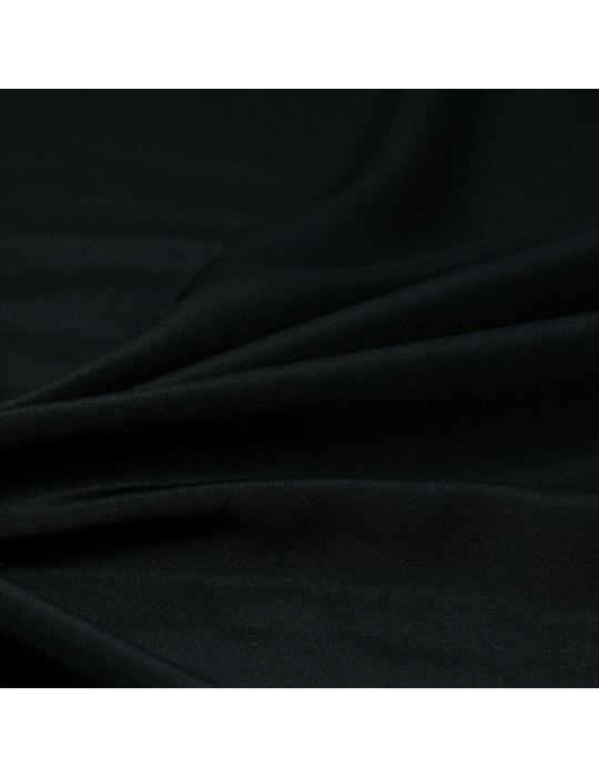Toile unie noire polyester