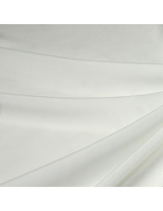 Toile unie blanche polyester 170 cm