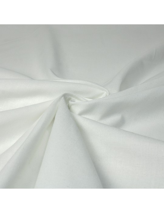 Tissu ameublement polyester/coton blanc 240 cm