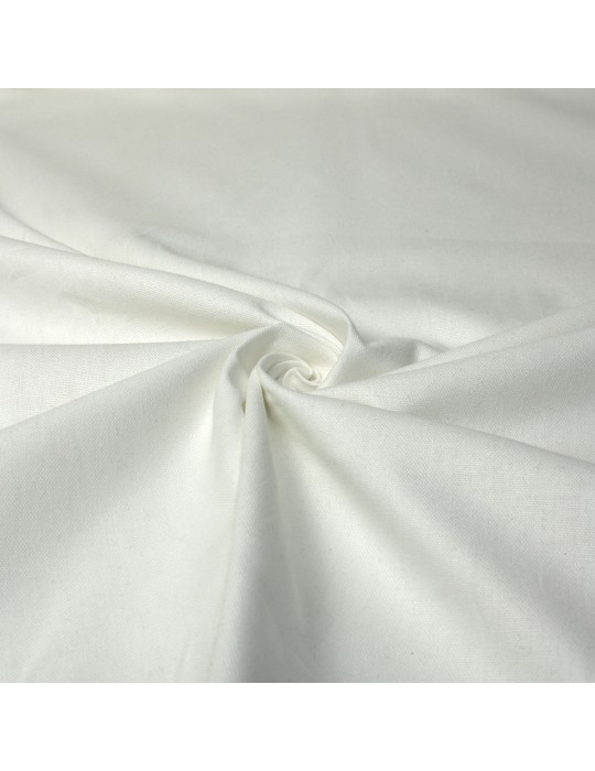 Tissu demi panama blanc